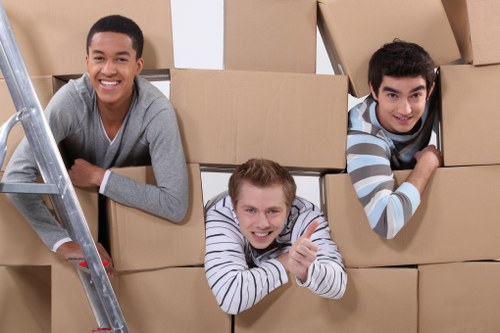 Careful loading of furniture for a Kingston Vale home move