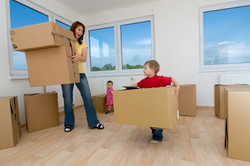Removal van loaded for a planned move in Kingston Vale