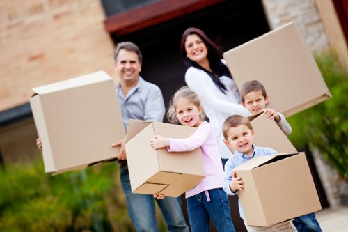Careful unloading and furniture placement at a Kingston Vale property