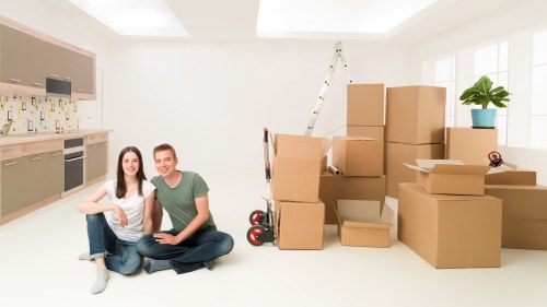 Professional packing supplies prepared for a home or office relocation in Kingston Vale