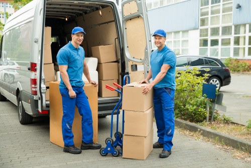 Local removal team planning access for a Kingston Vale residential move
